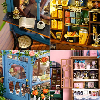 Garden Tea House | DIY Miniature House Kit 3D Wooden Model DIY Gift Puzzle