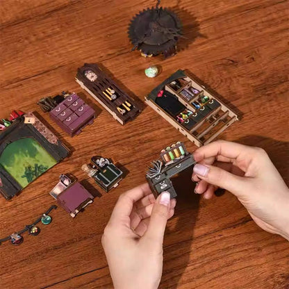 The House of Magic | DIY Book Nook Miniature House Kit 3D Wooden Model DIY Gift Puzzle