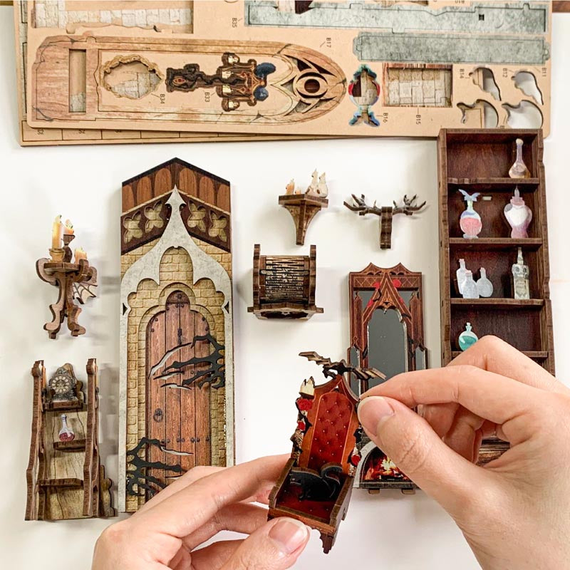 Twilight Castle | DIY Book Nook Miniature House Kit 3D Wooden Model DIY Gift Puzzle