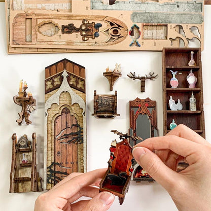 Twilight Castle | DIY Book Nook Miniature House Kit 3D Wooden Model DIY Gift Puzzle