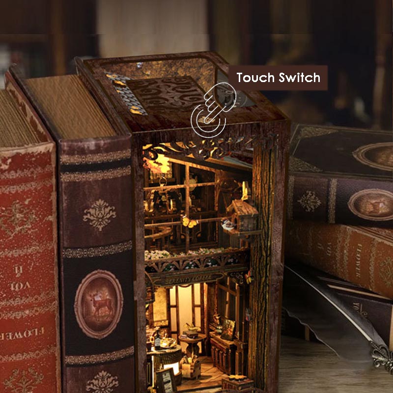 Serenity Coffee House | DIY Book Nook Miniature House Kit 3D Wooden Model DIY Gift Puzzle