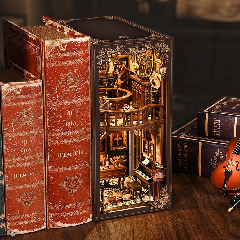Detective's Study | DIY Book Nook Miniature House Kit 3D Wooden Model DIY Gift Puzzle