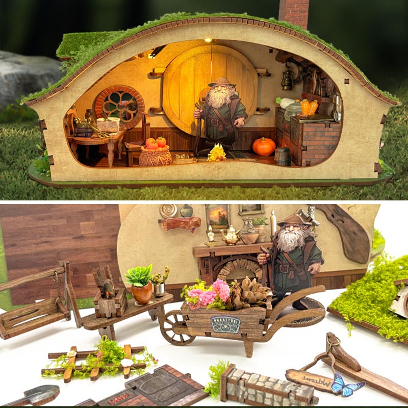 The Magic Ring House | DIY Miniature House Kit 3D Wooden Model DIY Gift Puzzle