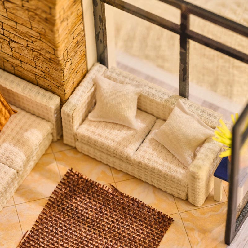 Two-story Vacation Villa | DIY Miniature House Kit 3D Wooden Model DIY Gift Puzzle
