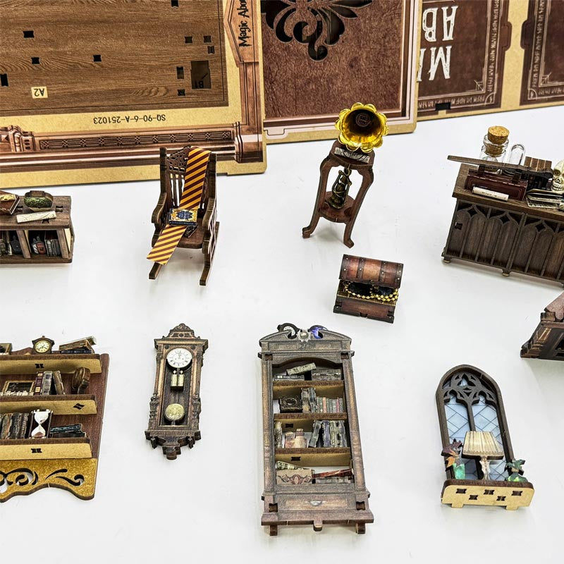 Magic Abode | DIY Book Nook Miniature House Kit 3D Wooden Model DIY Gift Puzzle