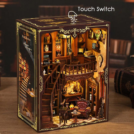 Ancient Rhyme Library | DIY Book Nook Miniature House Kit 3D Wooden Model DIY Gift Puzzle