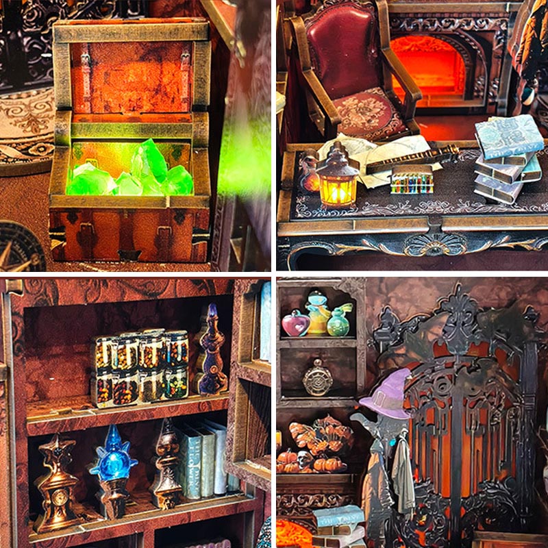 The Dark Cottage Halloween | DIY Miniature House Kit 3D Wooden Model DIY Gift Puzzle