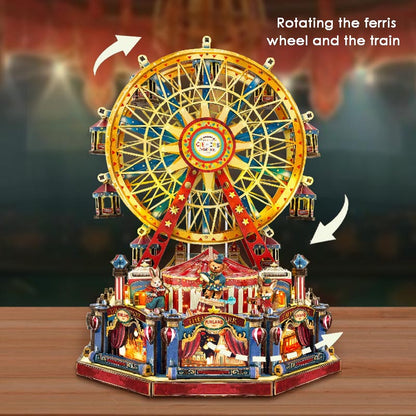 Century Ferris Wheel | DIY Miniature House Kit 3D Wooden Model DIY Gift Puzzle