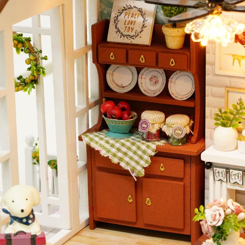Cozy Sitting Room | DIY Miniature House Kit 3D Wooden Model DIY Gift Puzzle