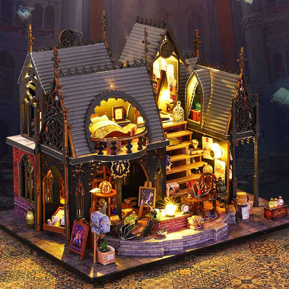 Luna Magic House | DIY Miniature House Kit 3D Wooden Model DIY Gift Puzzle