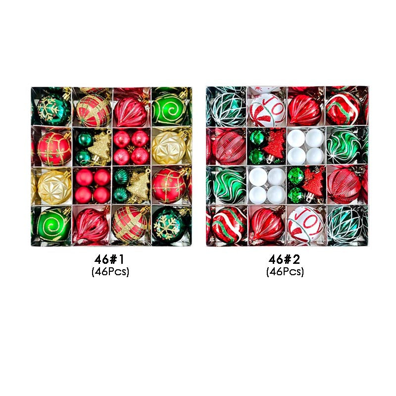 Christmas Balls Ornament 42/44/46 Pcs