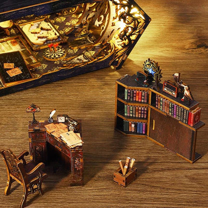 Detective Agency Office  | DIY Book Nook Miniature House Kit 3D Wooden Model DIY Gift Puzzle