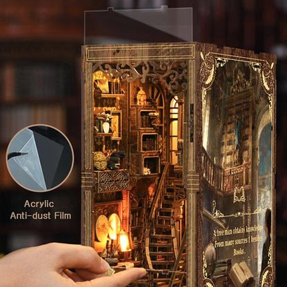 Ancient Book Collection Room | DIY Book Nook Miniature House Kit 3D Wooden Model DIY Gift Puzzle