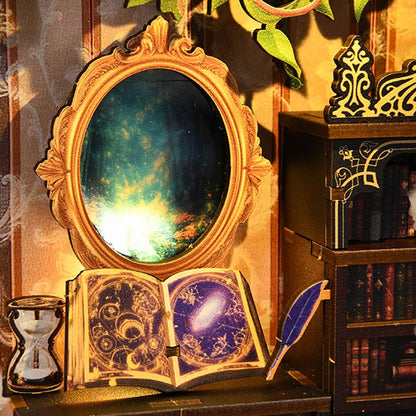 Realm of the Magic Book | DIY Book Nook Miniature House Kit 3D Wooden Model DIY Gift Puzzle