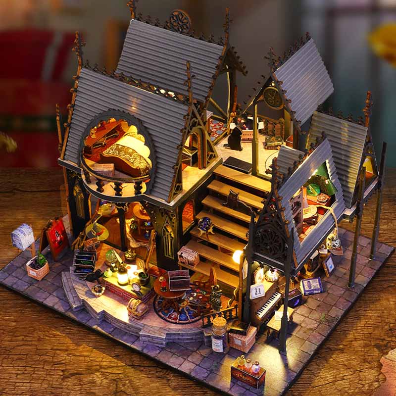 Luna Magic House | DIY Miniature House Kit 3D Wooden Model DIY Gift Puzzle