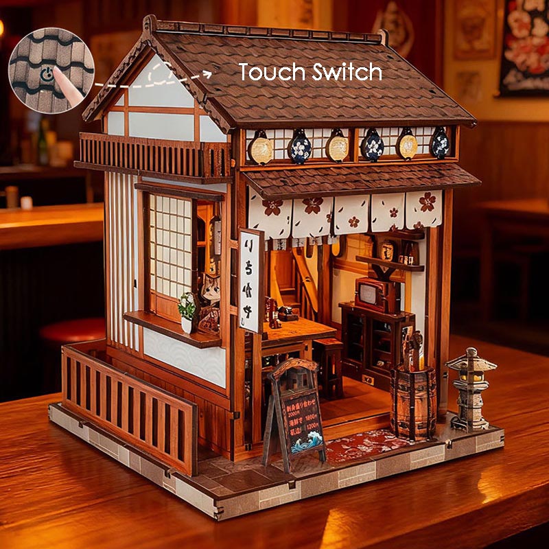 Lzakaya | DIY Book Nook Miniature House Kit 3D Wooden Model DIY Gift Puzzle