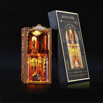 Monastery Library | DIY Book Nook Miniature House Kit 3D Wooden Model DIY Gift Puzzle