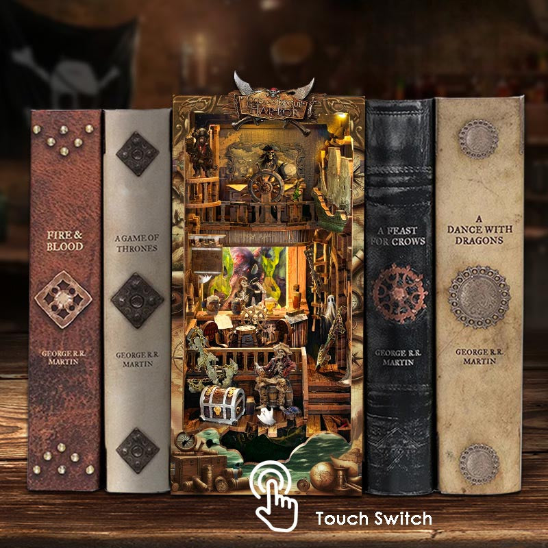 Ocean Rogue Pirate | DIY Book Nook Miniature House Kit 3D Wooden Model DIY Gift Puzzle