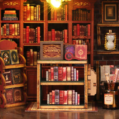 Coffee Bookstore | DIY  Miniature House Kit 3D Wooden Model DIY Gift Puzzle