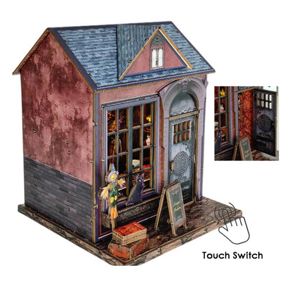 The Dark Cottage Halloween | DIY Miniature House Kit 3D Wooden Model DIY Gift Puzzle