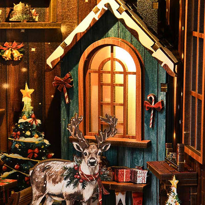 Snow Realm Wei Pavilion | DIY Book Nook Miniature House Kit 3D Wooden Model DIY Gift Puzzle