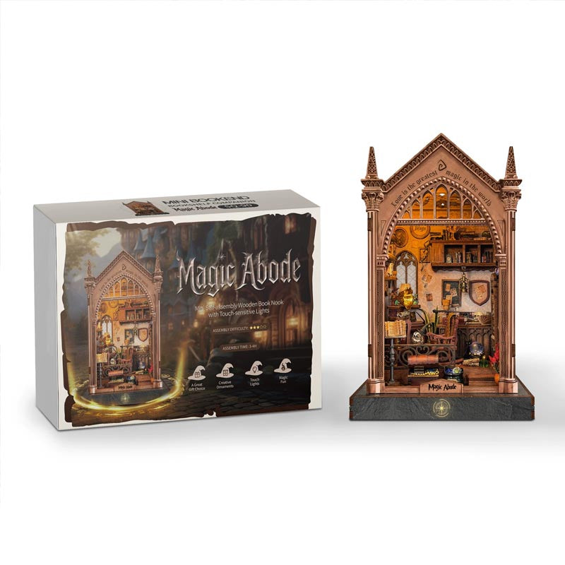 Magic Abode | DIY Book Nook Miniature House Kit 3D Wooden Model DIY Gift Puzzle