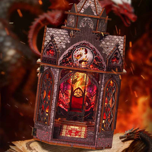 Spire of the Wyrm | DIY Book Nook Miniature House Kit 3D Wooden Model DIY Gift Puzzle