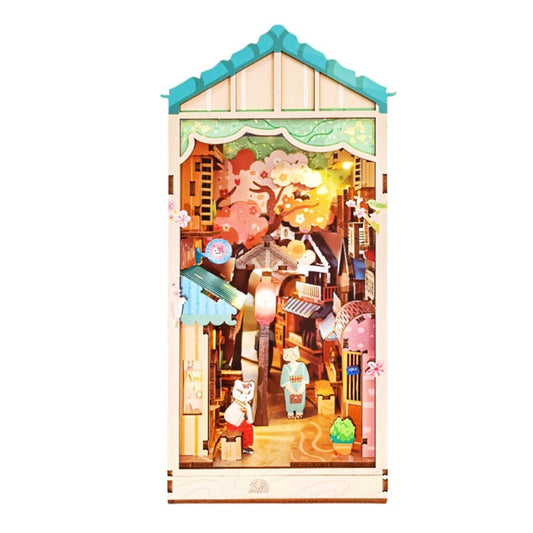 Cat Grocery | DIY Book Nook Miniature House Kit 3D Wooden Model DIY Gift Puzzle