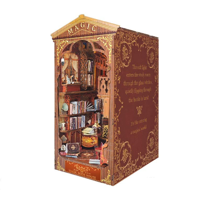 Magic Book House | DIY Book Nook Miniature House Kit 3D Wooden Model DIY Gift Puzzle