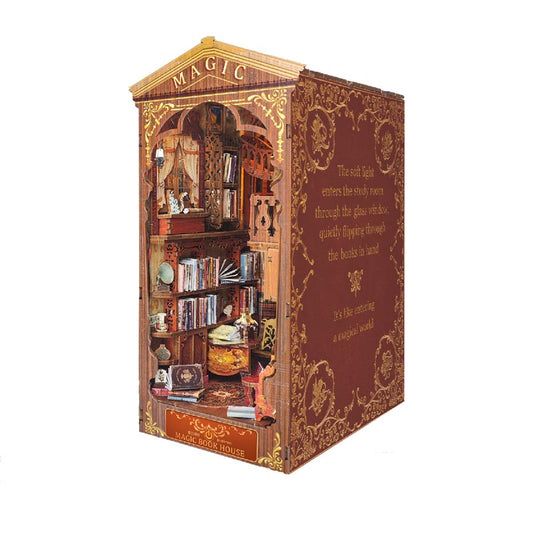 Magic Book House | DIY Book Nook Miniature House Kit 3D Wooden Model DIY Gift Puzzle