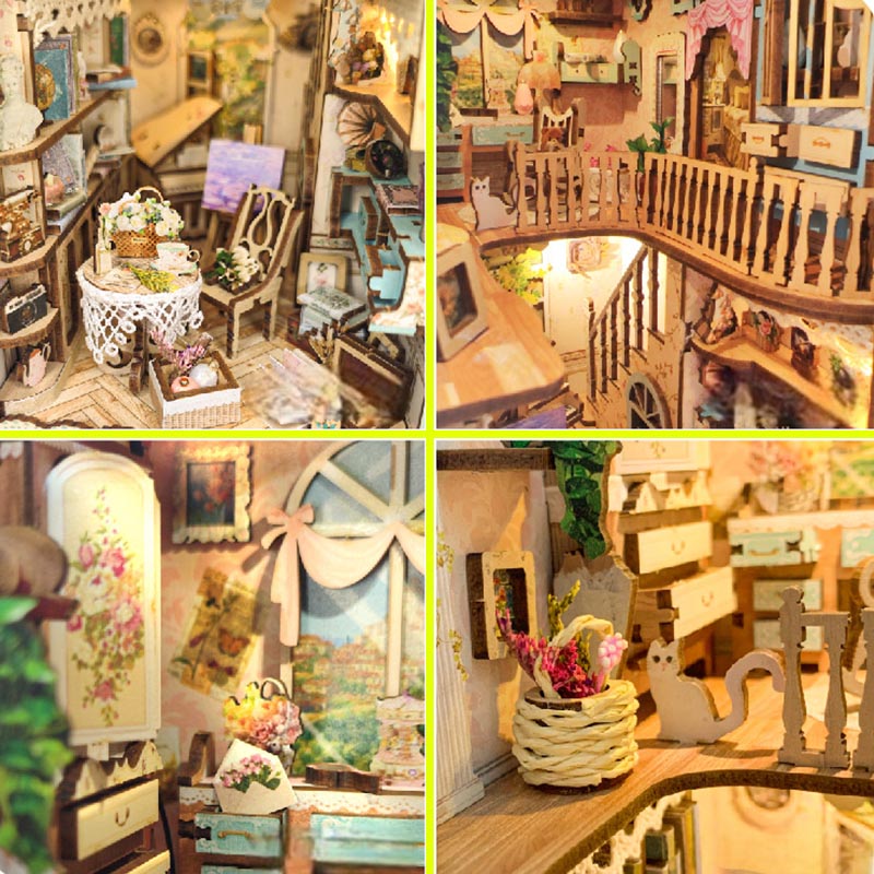 Countryside Dairy | DIY Book Nook Miniature House Kit 3D Wooden Model DIY Gift Puzzle