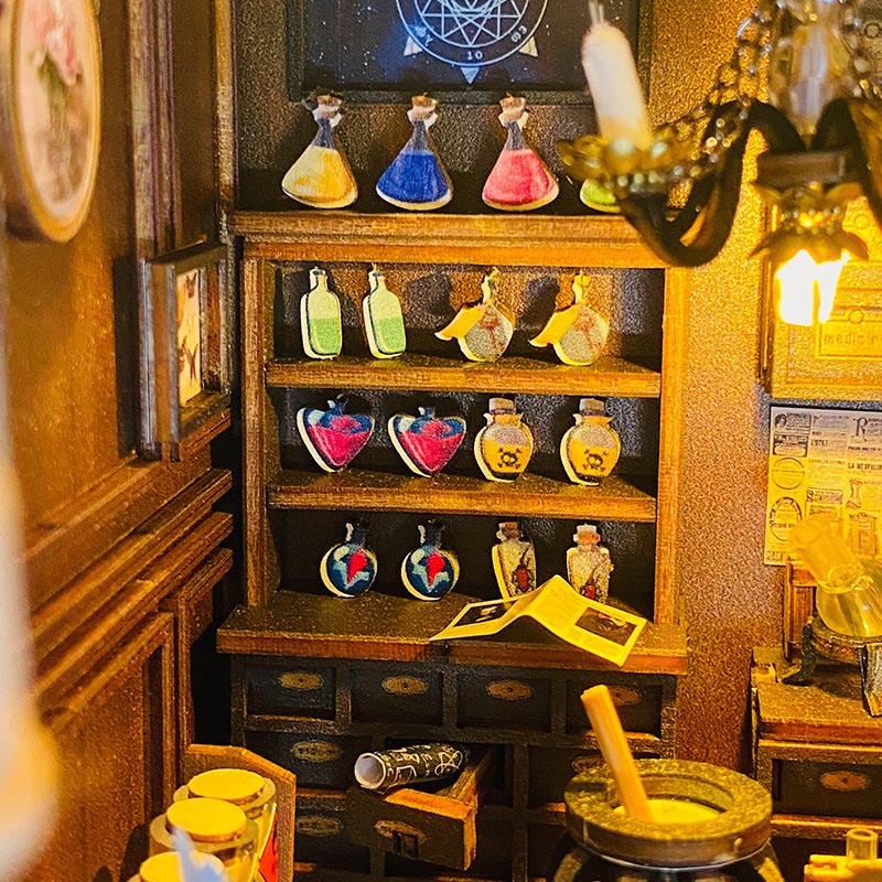 Mira Magic House | DIY Book Nook Miniature House Kit 3D Wooden Model DIY Gift Puzzle