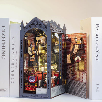 Train Station | DIY Book Nook Miniature House Kit 3D Wooden Model DIY Gift Puzzle