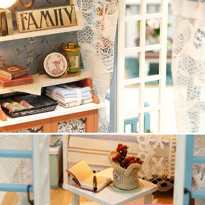 Cozy Bedroom | DIY Miniature House Kit 3D Wooden Model DIY Gift Puzzle