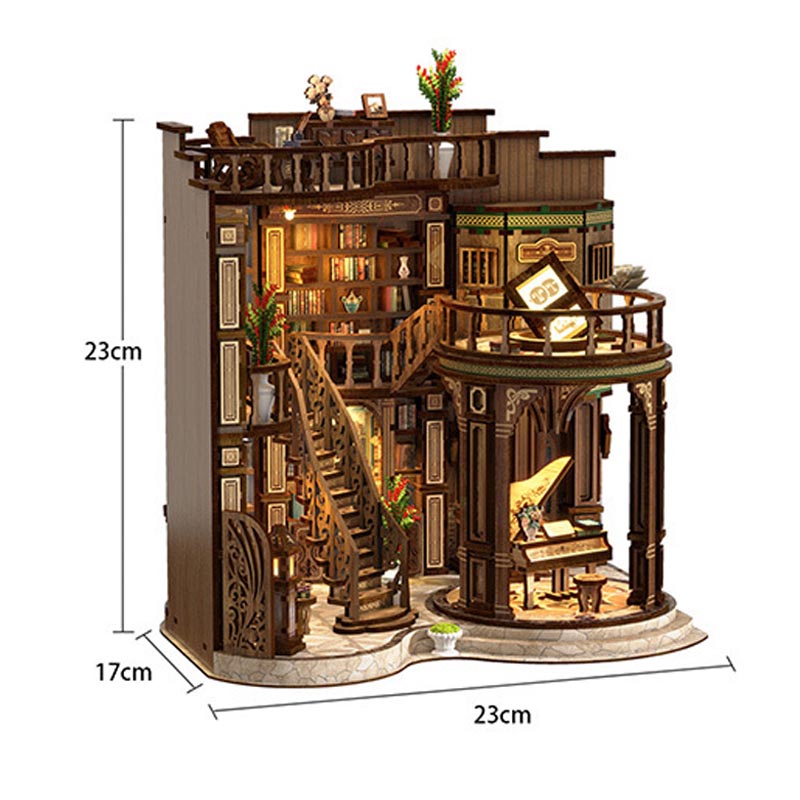 Dreamy Book Hall | DIY Miniature House Kit 3D Wooden Model DIY Gift Puzzle