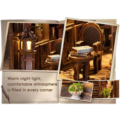 Dreamy Book Hall | DIY Miniature House Kit 3D Wooden Model DIY Gift Puzzle