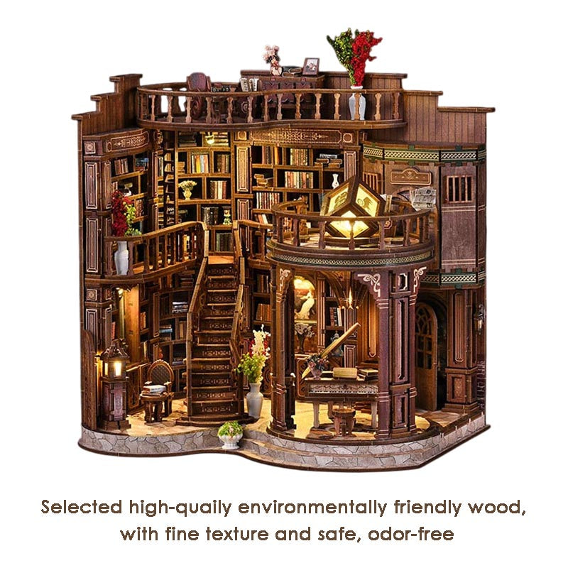 Dreamy Book Hall | DIY Miniature House Kit 3D Wooden Model DIY Gift Puzzle