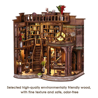 Dreamy Book Hall | DIY Miniature House Kit 3D Wooden Model DIY Gift Puzzle