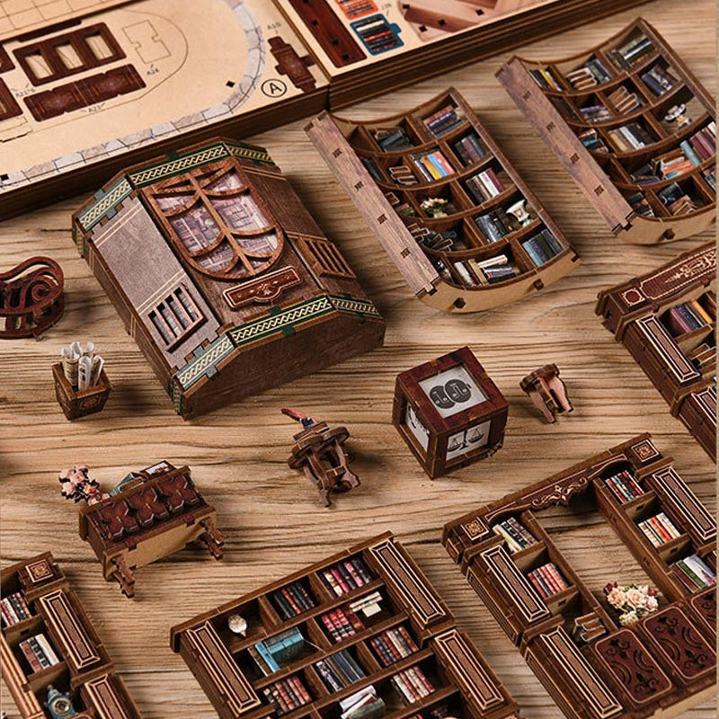 Dreamy Book Hall | DIY Miniature House Kit 3D Wooden Model DIY Gift Puzzle