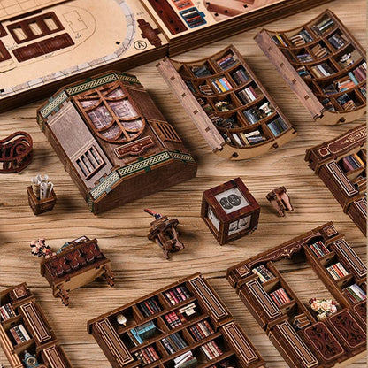 Dreamy Book Hall | DIY Miniature House Kit 3D Wooden Model DIY Gift Puzzle