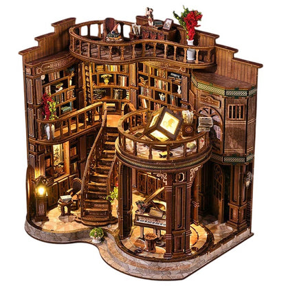 Dreamy Book Hall | DIY Miniature House Kit 3D Wooden Model DIY Gift Puzzle