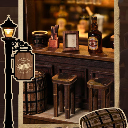 Corner Tavern | DIY Miniature House Kit 3D Wooden Model DIY Gift Puzzle