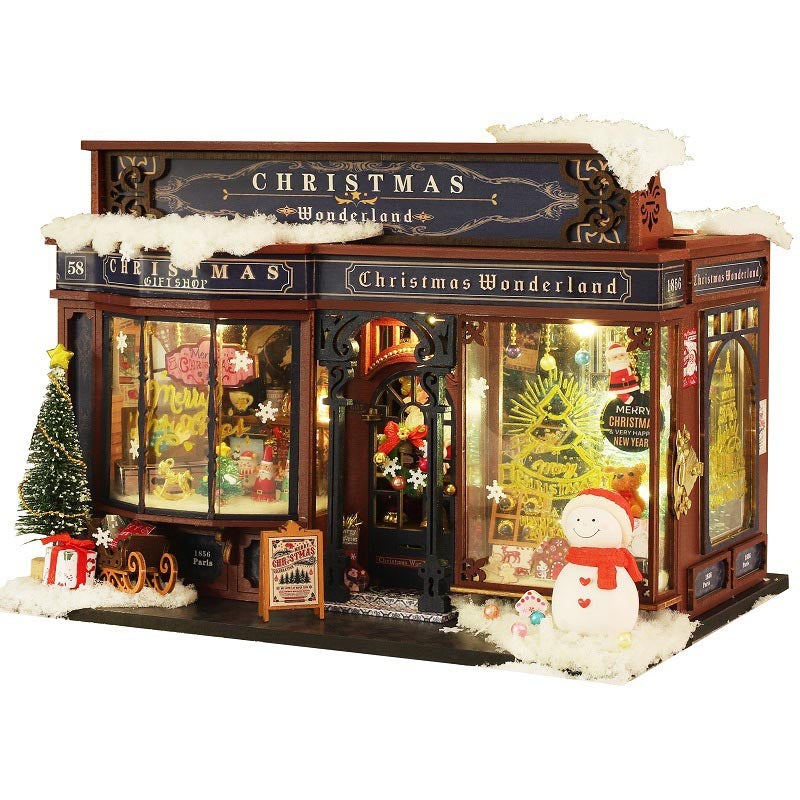 Christmas Wonderland | DIY Miniature House Kit 3D Wooden Model DIY Gift Puzzle