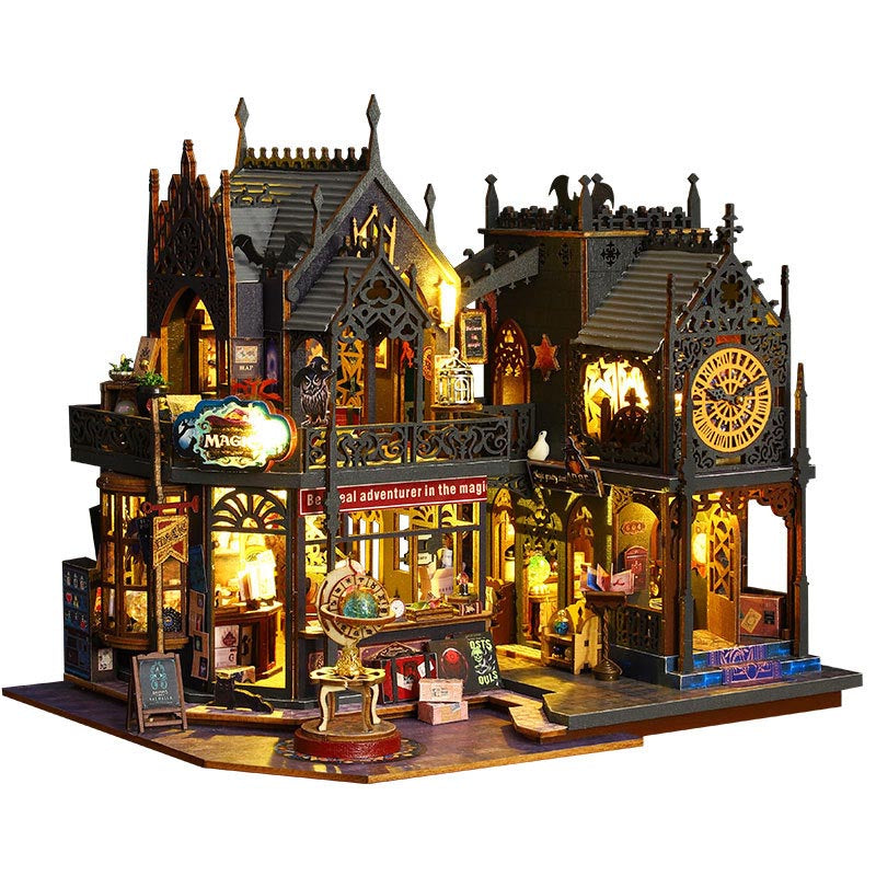 Holo Magic City | DIY Miniature House Kit 3D Wooden Model DIY Gift Puzzle