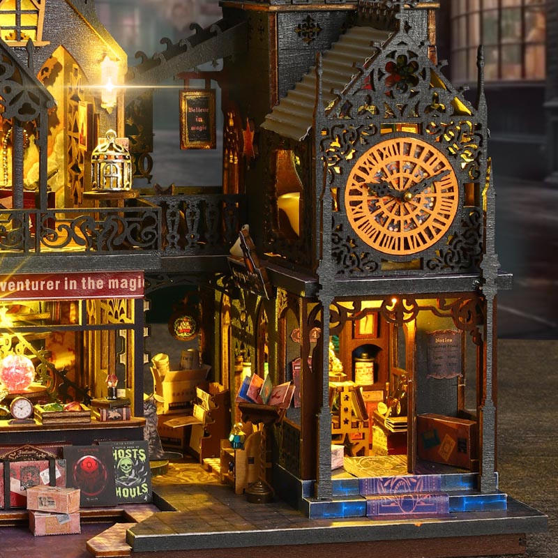 Holo Magic City | DIY Miniature House Kit 3D Wooden Model DIY Gift Puzzle