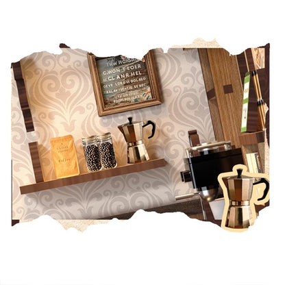 Coffee Shop Cafe | DIY Miniature House Kit 3D Wooden Model DIY Gift Puzzle