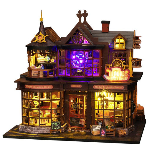 Magic Treasure House | DIY Miniature House Kit 3D Wooden Model DIY Gift Puzzle