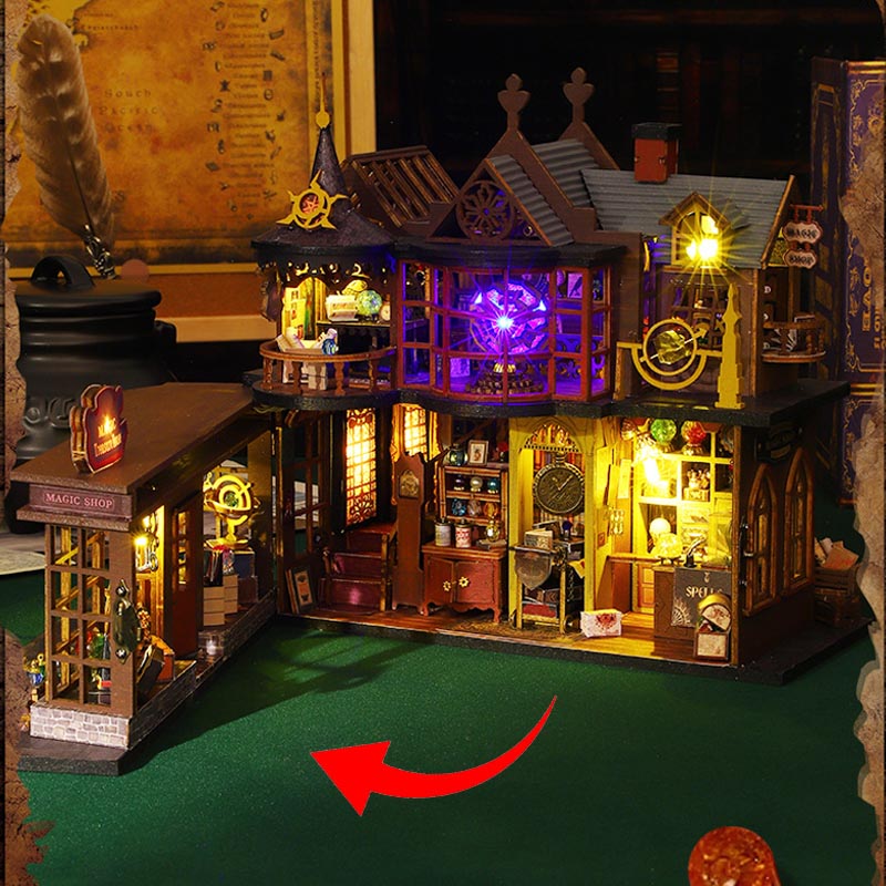 Magic Treasure House | DIY Miniature House Kit 3D Wooden Model DIY Gift Puzzle