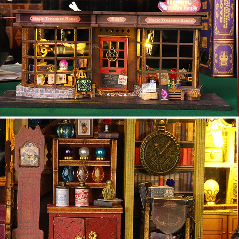 Magic Treasure House | DIY Miniature House Kit 3D Wooden Model DIY Gift Puzzle