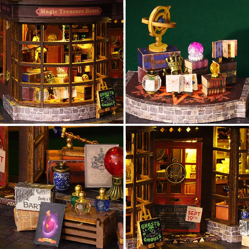 Magic Treasure House | DIY Miniature House Kit 3D Wooden Model DIY Gift Puzzle